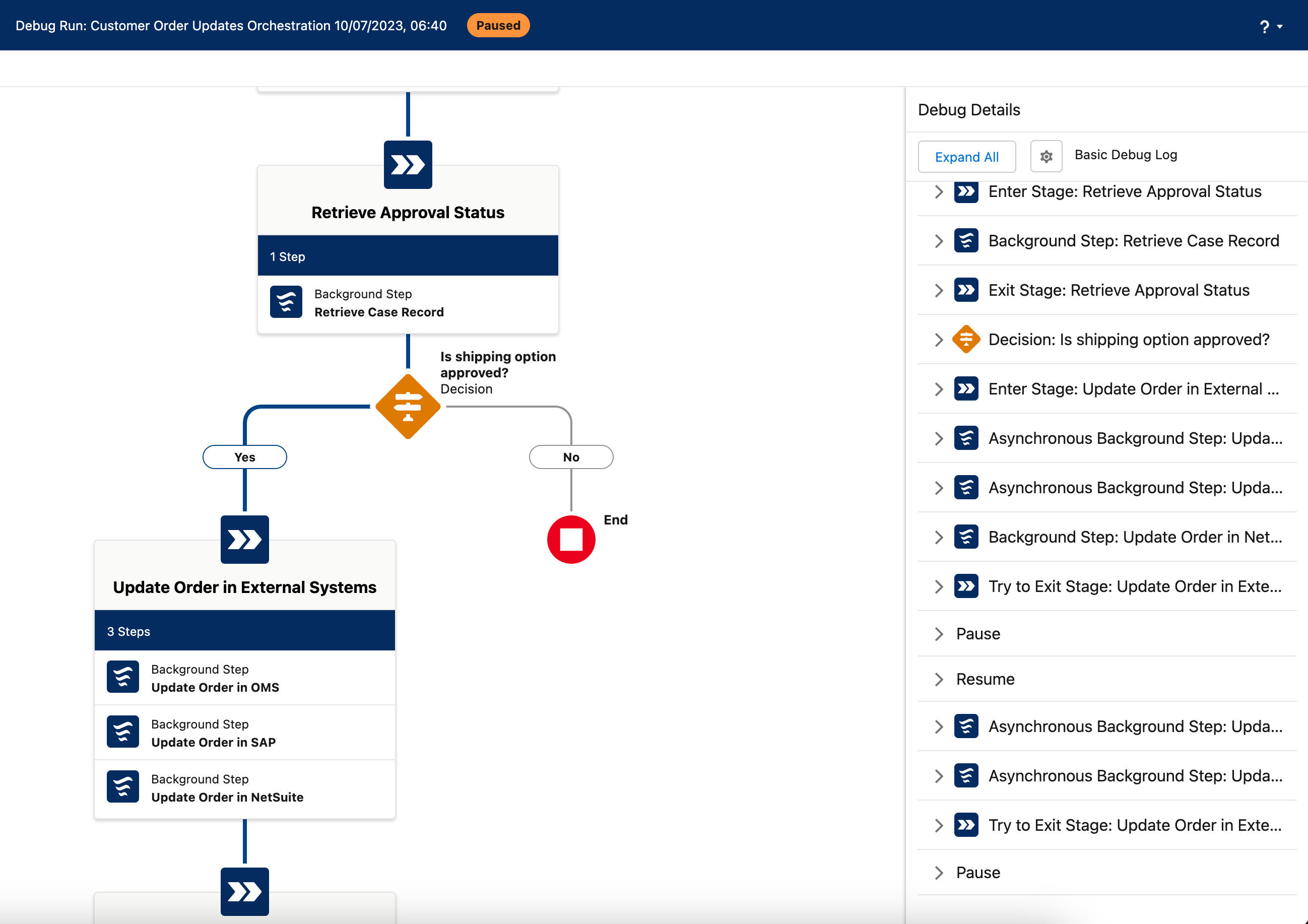 module6 debug view details after dm