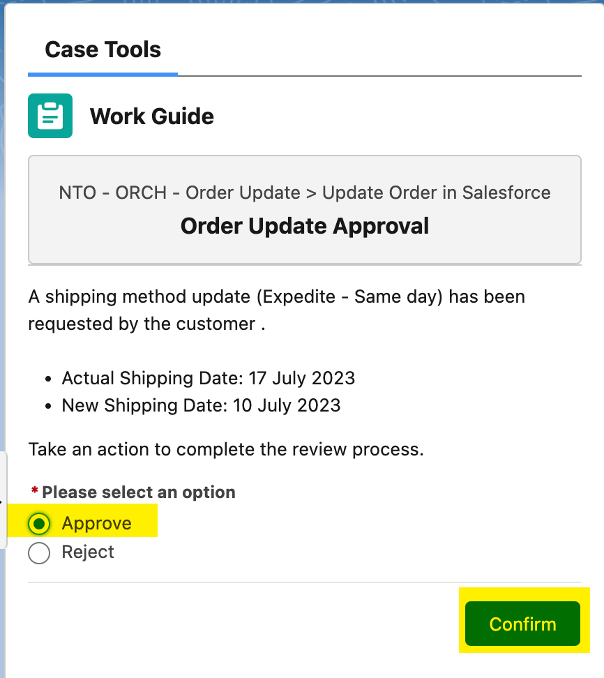 module6 delivery manager approve