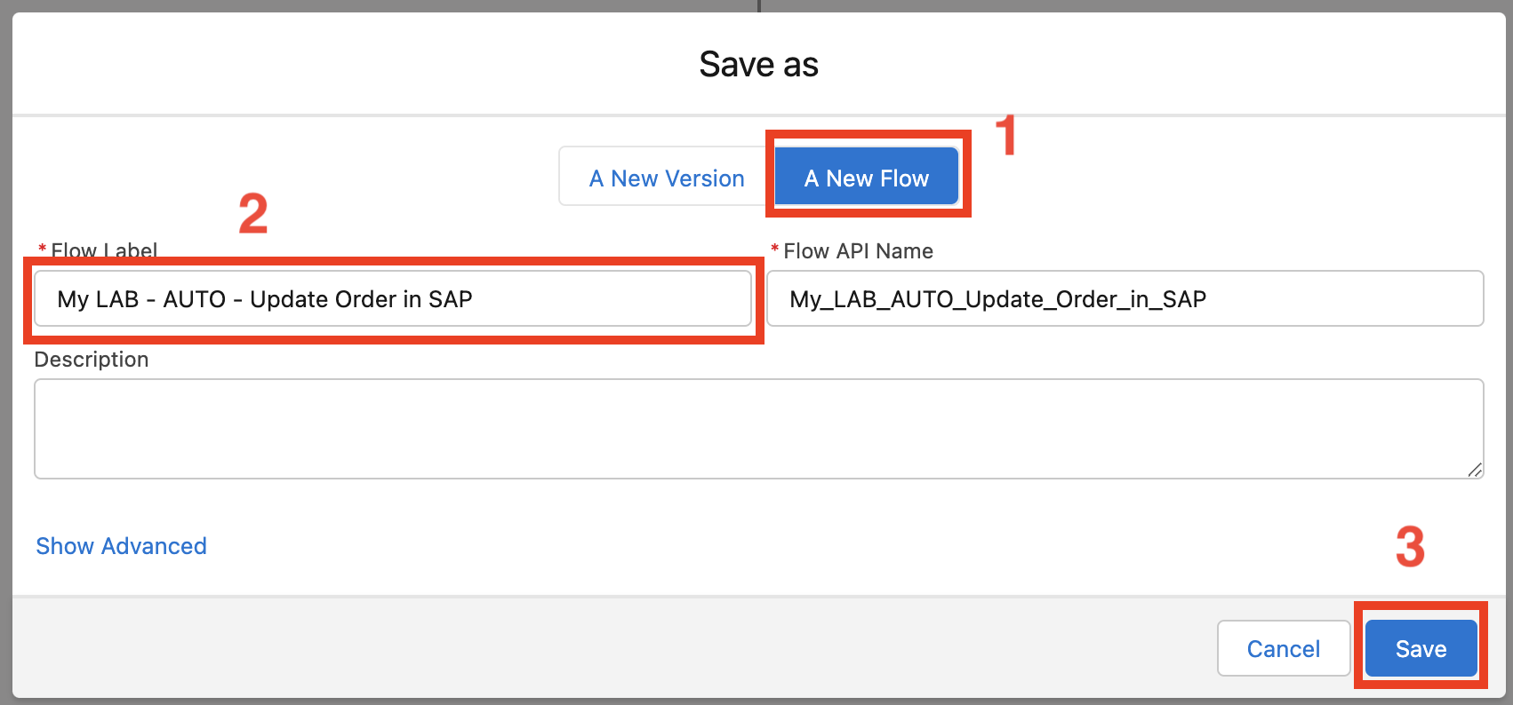 module6 save as auto flow