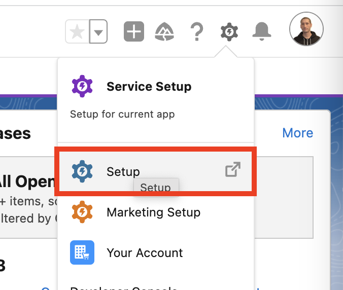 module6 setup menu