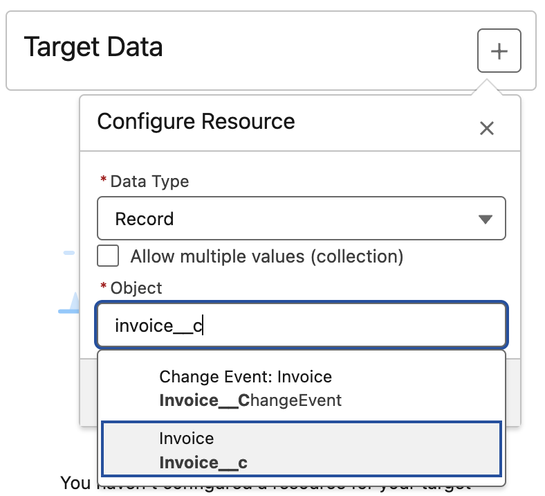 module g  add target data inv