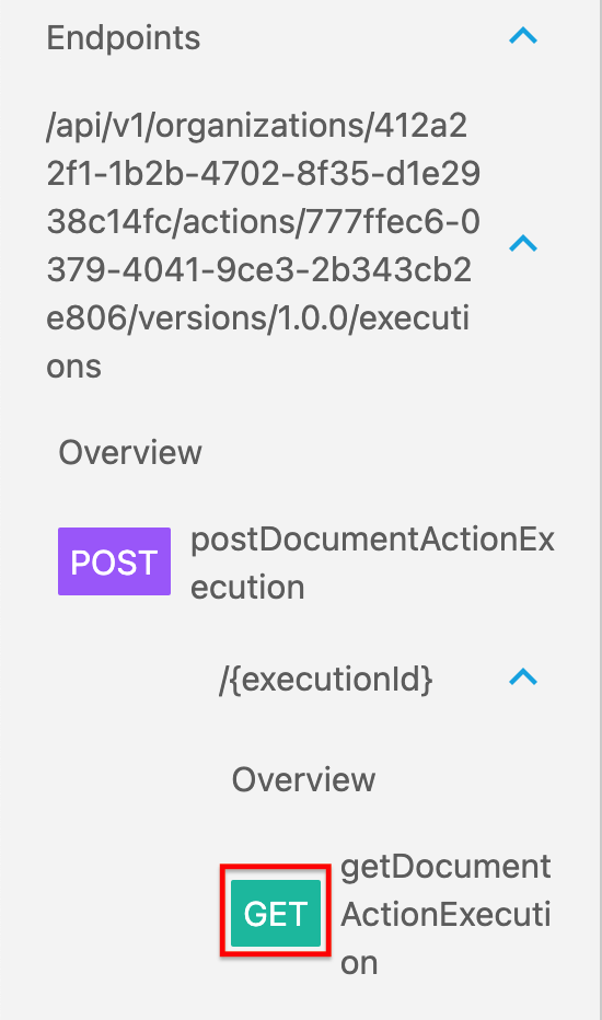 module g  doc act endpoints get