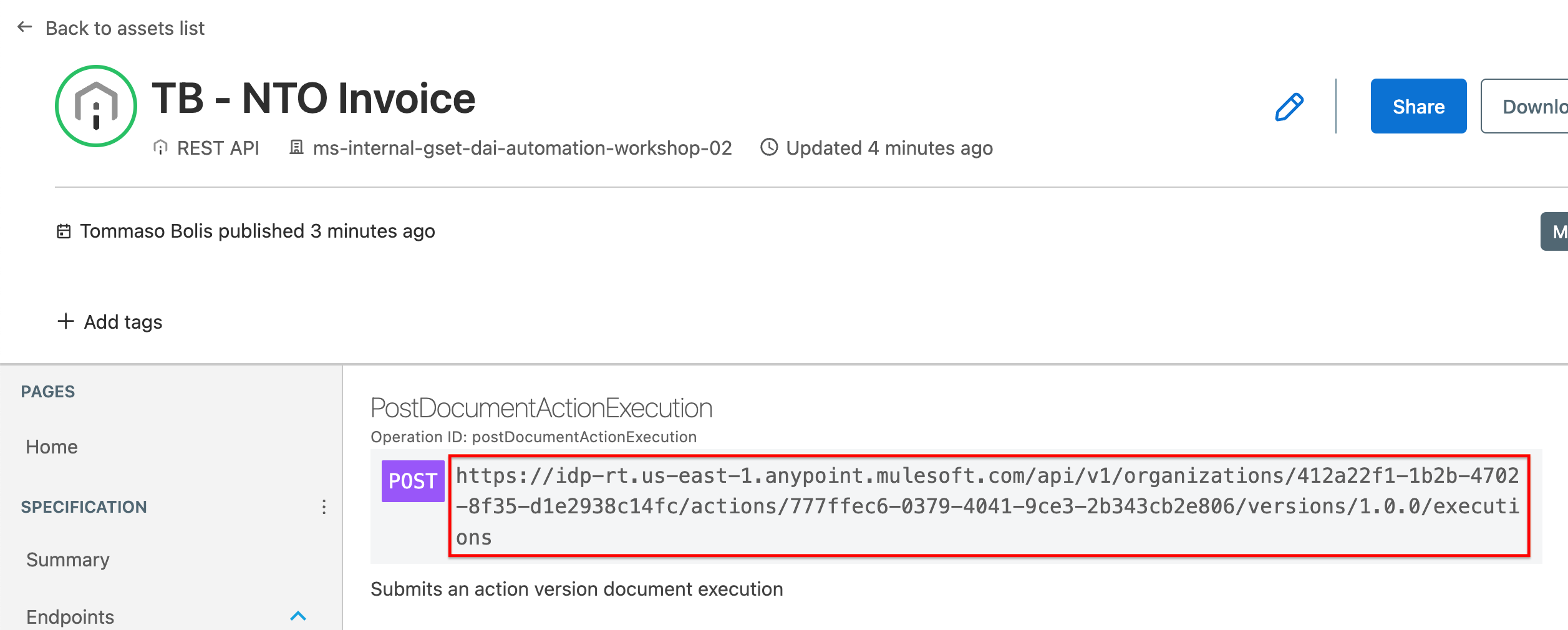 module g  doc act post url