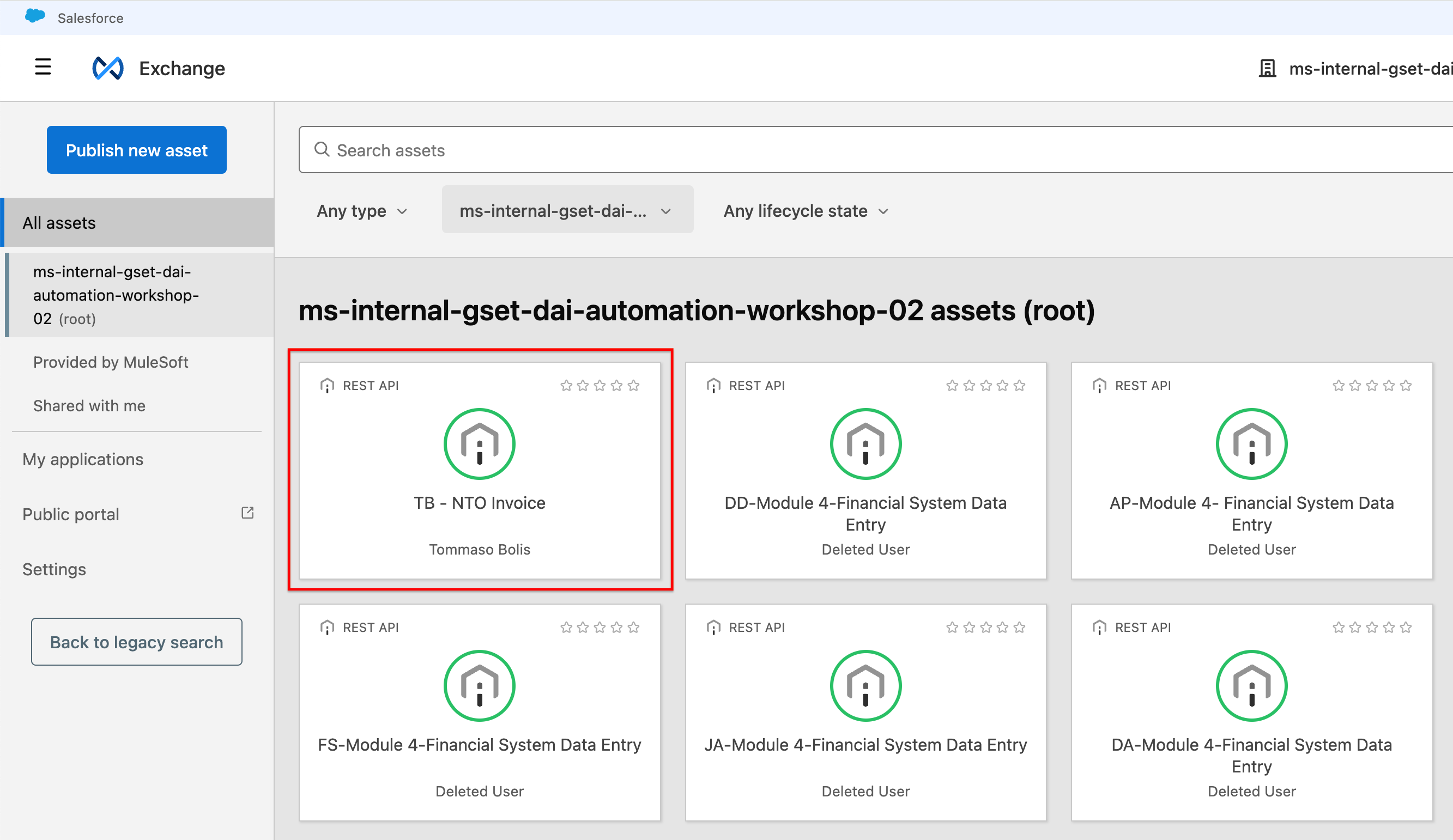 module g  exchange assets