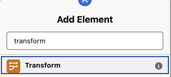 module g  flow add element transf
