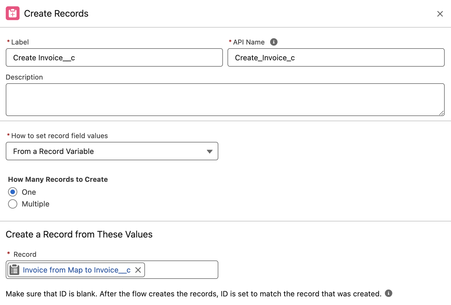 module g  flow create inv config