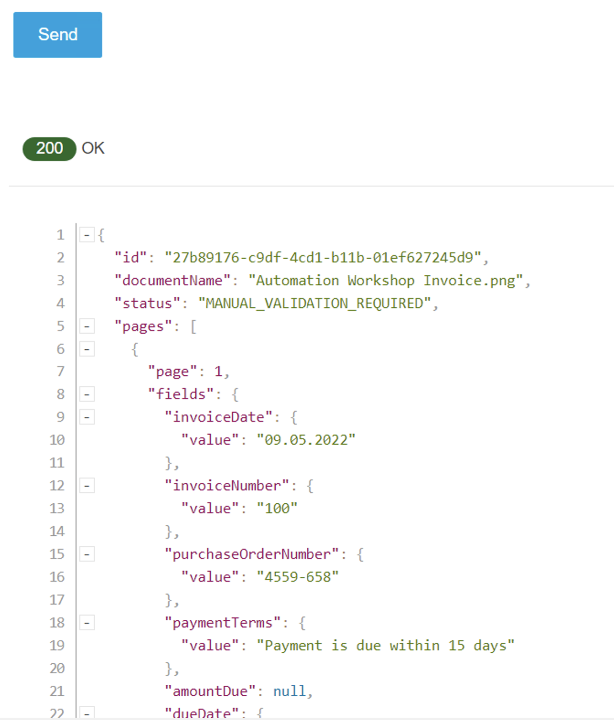 module g  get api console response