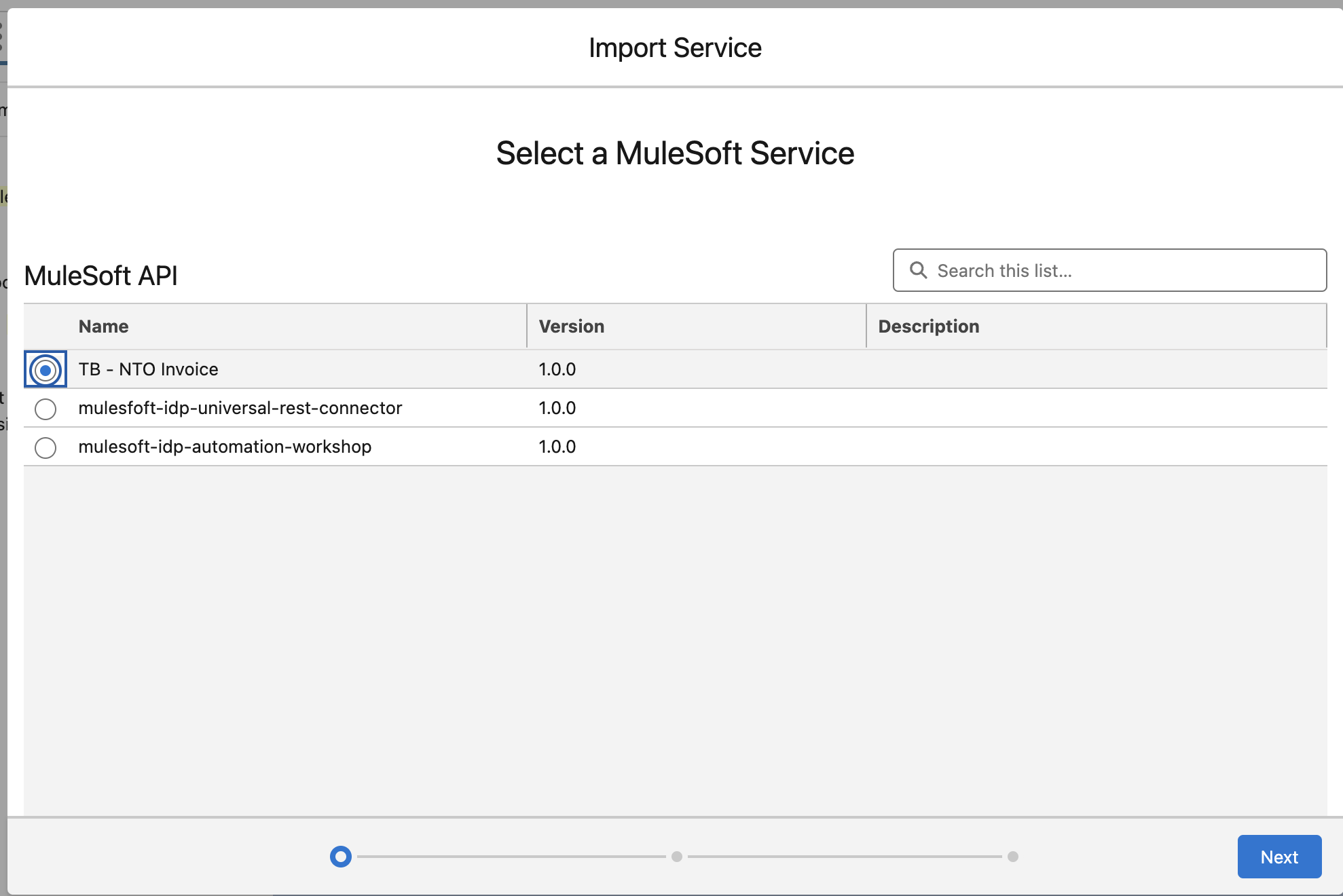 module g  import service modal