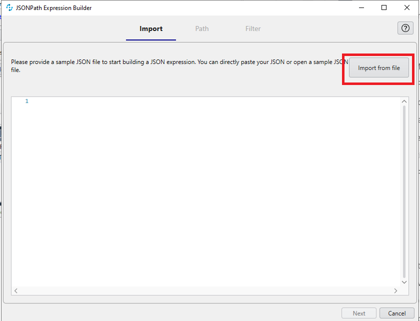 module g  json query import 5 7 b