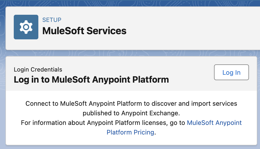 module g  login in into ms anypoint platform