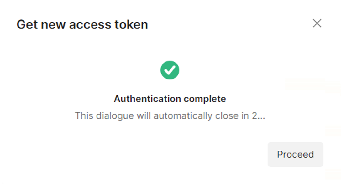 module g  postman auth complete