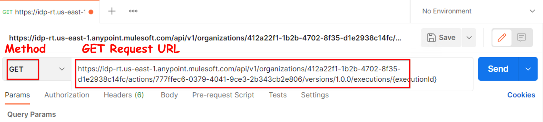 module g  postman get url