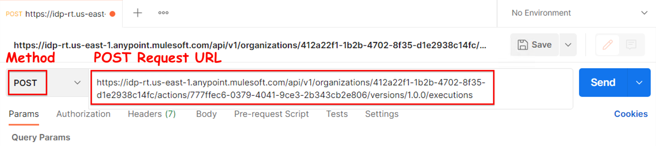 module g  postman post url