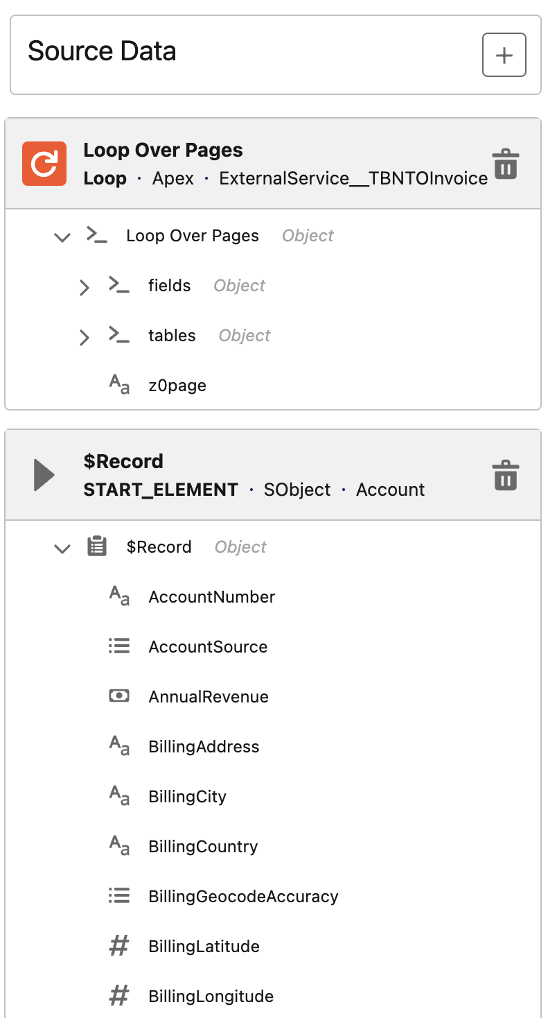 module g  source data added invoice