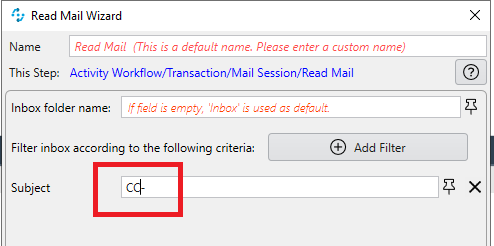 module g update subject email filter 3 5