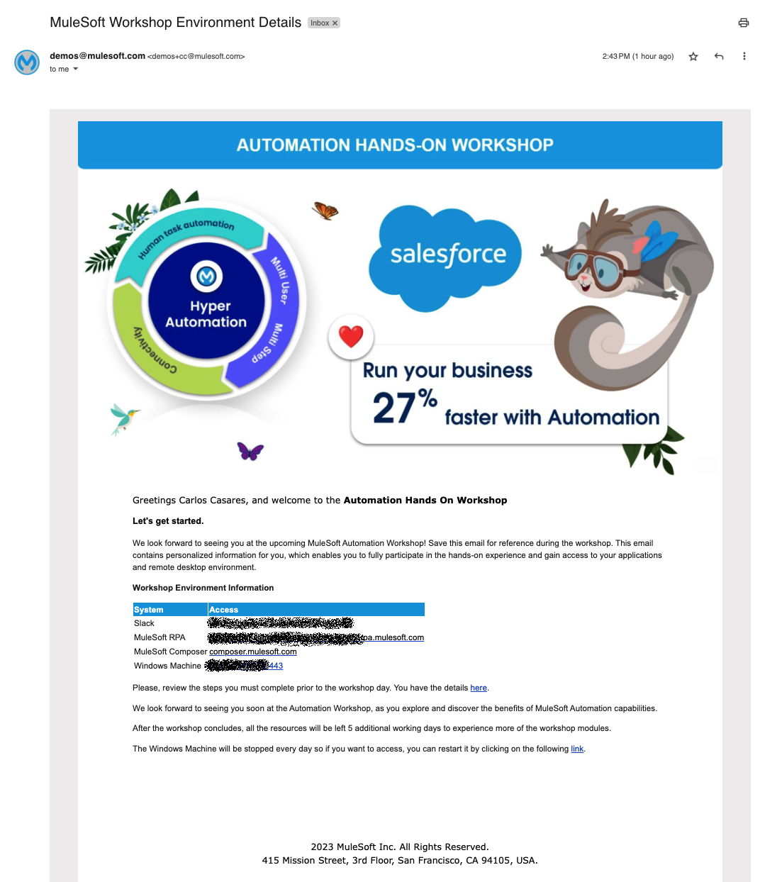 environment mail
